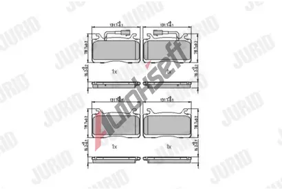 JURID Sada brzdov�ch desti�ek JRD 573700J, 573700J