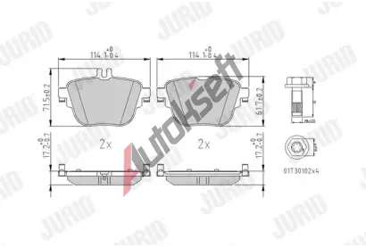 JURID Sada brzdov�ch desti�ek JRD 573845J, 573845J