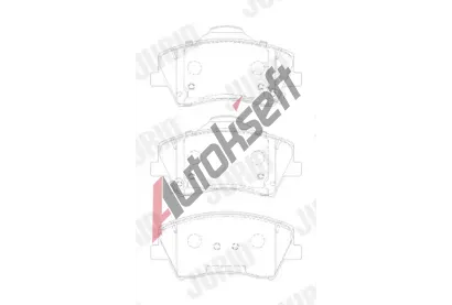 JURID Sada brzdov�ch desti�ek JRD 573911J, 573911J