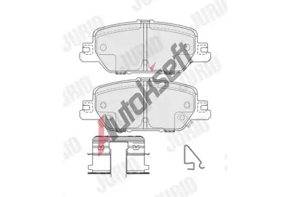JURID Sada brzdových destiček JRD 574155J, 574155J JURID Sada brzdových destiček JRD 574155J, 574155J