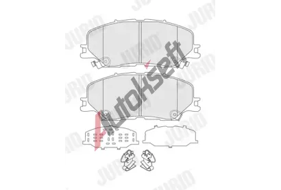 JURID Sada brzdov�ch desti�ek JRD 574270J, 574270J