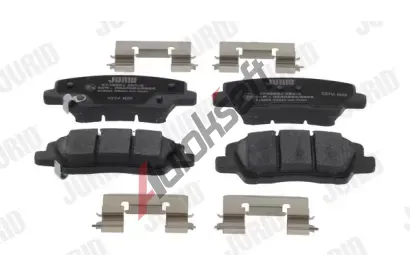 JURID Sada brzdových destiček JRD 574282J, 574282J JURID Sada brzdových destiček JRD 574282J, 574282J