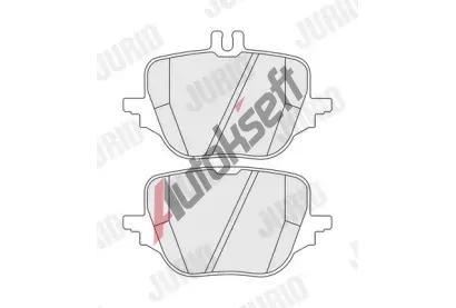 JURID Sada brzdových destiček JRD 574312J, 574312J JURID Sada brzdových destiček JRD 574312J, 574312J