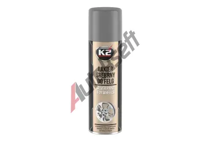 K2 SILVER LACQUER FOR WHEELS RALLY 500 ml - stříbrný lak na kola K2 L332, L332 K2 SILVER LACQUER FOR WHEELS RALLY 500 ml - stříbrný lak na kola K2 L332, L332