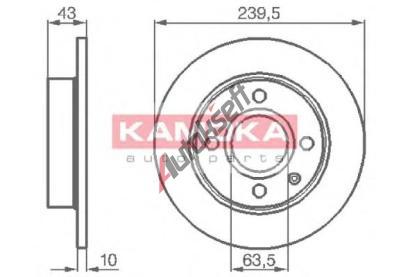 KAMOKA Brzdový kotouč - 240 mm KAM 103416, 103416 KAMOKA Brzdový kotouč - 240 mm KAM 103416, 103416
