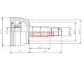 Kloub hnac�ho h��dele, sada&nbsp;KAMOKA&nbsp;&dash;&nbsp;KAM 6348
