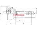 Kloub hnac�ho h��dele, sada&nbsp;KAMOKA&nbsp;&dash;&nbsp;KAM 6540