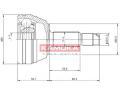 Kloub hnac�ho h��dele, sada&nbsp;KAMOKA&nbsp;&dash;&nbsp;KAM 7126