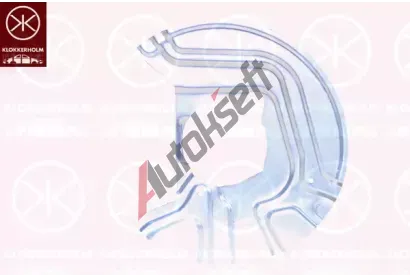 KLOKKERHOLM Ochrann� plech proti ne�istot�m brzdov�ho kotou�e KK 0093377, 0093377