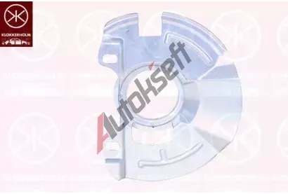 KLOKKERHOLM Ochrann� plech proti ne�istot�m brzdov�ho kotou�e KK 3127376, 3127376