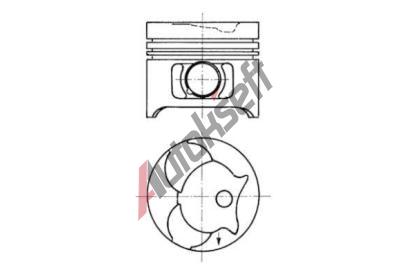 KOLBENSCHMIDT Píst KLB 91372610, 91372610  KOLBENSCHMIDT Píst KLB 91372610, 91372610