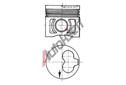 KOLBENSCHMIDT Píst KLB 91386600, 91386600 KOLBENSCHMIDT Píst KLB 91386600, 91386600
