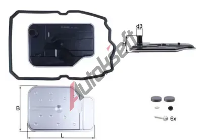 KNECHT Hydraulick� filtr automatick� p�evodovky KNC HX 230 KIT, HX 230 KIT