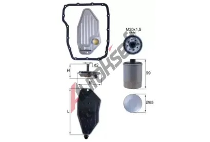 KNECHT Hydraulick filtr automatick pevodovky KNC HX 276 KIT, HX 276 KIT
