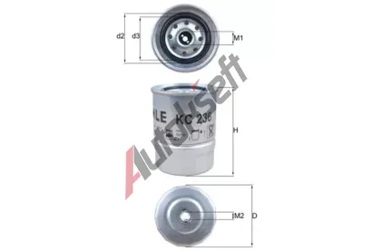KNECHT Palivov filtr KNC KC 236, KC 236