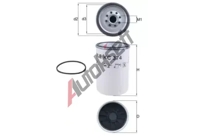 KNECHT Palivov filtr KNC KC 374D, KC 374D