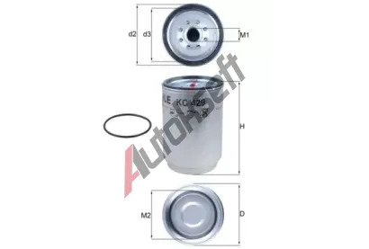 KNECHT Palivov filtr KNC KC 429D, KC 429D