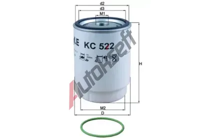 KNECHT Palivov filtr KNC KC 522D, KC 522D