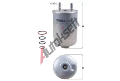 KNECHT Palivov filtr KNC KL 485/5D, KL 485/5D