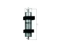 KNECHT Palivov filtr ‐ KNC KL 596