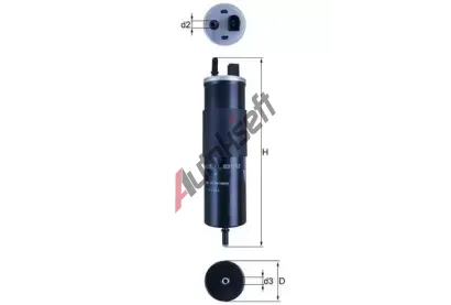 KNECHT Palivov� filtr KNC KL 831/12, KL 831/12