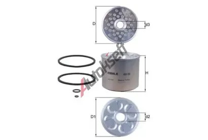 KNECHT Palivový filtr KNC KX 23D, KX 23D KNECHT Palivový filtr KNC KX 23D, KX 23D