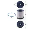 Palivov filtr KNECHT ‐ KNC KX 491/1D