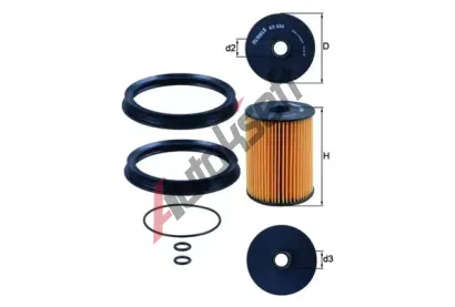 KNECHT Palivov filtr KNC KX 504D, KX 504D