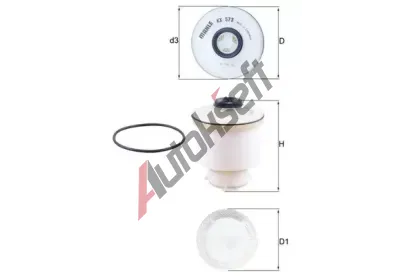 KNECHT Palivov filtr KNC KX 573D, KX 573D