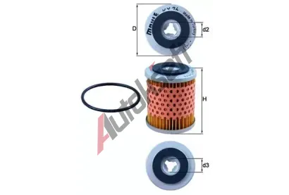KNECHT Palivov filtr KNC KX 76D, KX 76D