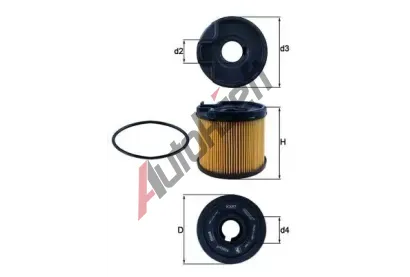KNECHT Palivov filtr KNC KX 87D, KX 87D