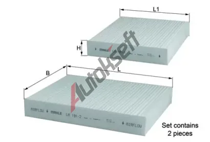 KNECHT Filtr vzduchu v interiru KNC LA 191/S, LA 191/S