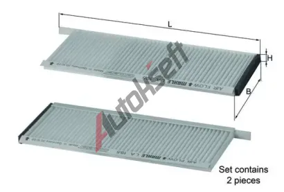 KNECHT Filtr vzduchu v interiru KNC LA 195/S, LA 195/S