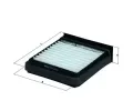 Filtr vzduchu v interiéru KNECHT ‐ KNC LA 376 Filtr vzduchu v interiéru KNECHT ‐ KNC LA 376