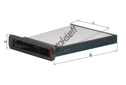 KNECHT Filtr vzduchu v interiéru KNC LA 480, LA 480 KNECHT Filtr vzduchu v interiéru KNC LA 480, LA 480