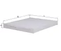 Filtr vzduchu v interiru KNECHT ‐ KNC LA 586