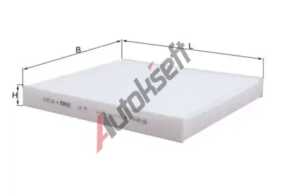 KNECHT Filtr vzduchu v interiru KNC LA 74, LA 74