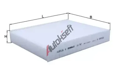 KNECHT Filtr vzduchu v interiéru KNC LA 742, LA 742 KNECHT Filtr vzduchu v interiéru KNC LA 742, LA 742