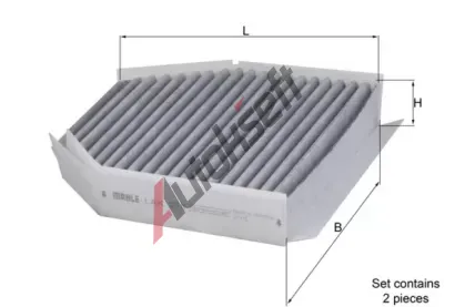 KNECHT Filtr vzduchu v interi�ru KNC LAK 278/S, LAK 278/S