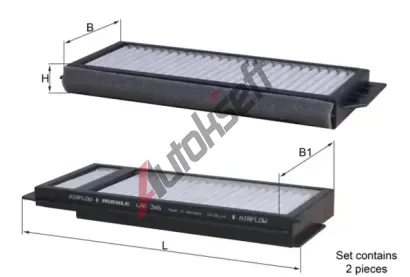 KNECHT Filtr vzduchu v interiéru KNC LAK 346/S, LAK 346/S KNECHT Filtr vzduchu v interiéru KNC LAK 346/S, LAK 346/S