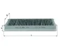 KNECHT Filtr vzduchu v interiru ‐ KNC LAK 59