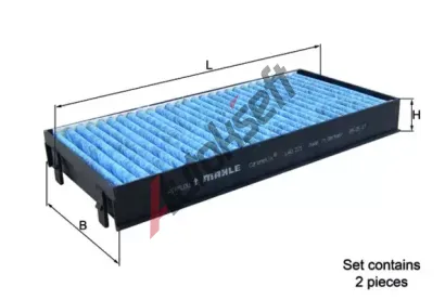 KNECHT Filtr vzduchu v interiru KNC LAO 221/S, LAO 221/S