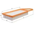 KNECHT Vzduchov filtr ‐ KNC LX 1282