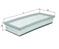 Vzduchov filtr KNECHT ‐ KNC LX 1452
