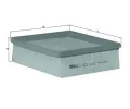KNECHT Vzduchov filtr ‐ KNC LX 1622