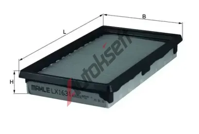 KNECHT Vzduchov filtr KNC LX 1631, LX 1631