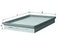 Vzduchov filtr KNECHT ‐ KNC LX 1811