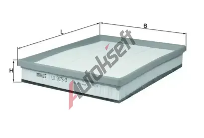 KNECHT Vzduchov filtr KNC LX 2076/3, LX 2076/3