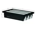 Vzduchov filtr KNECHT ‐ KNC LX 2832