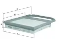 Vzduchov filtr KNECHT ‐ KNC LX 2841/7